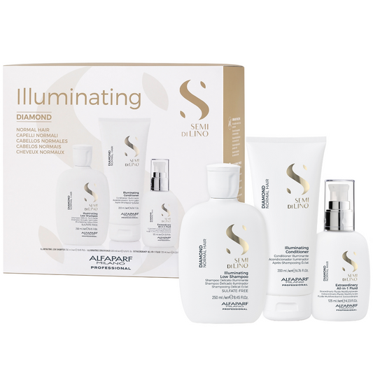 Alfaparf Milano Semi Di Lino Diamond Illuminating Holiday Gift Set