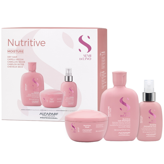 Alfaparf Milano Semi Di Lino Moisture Nutritive Holiday Gift Set