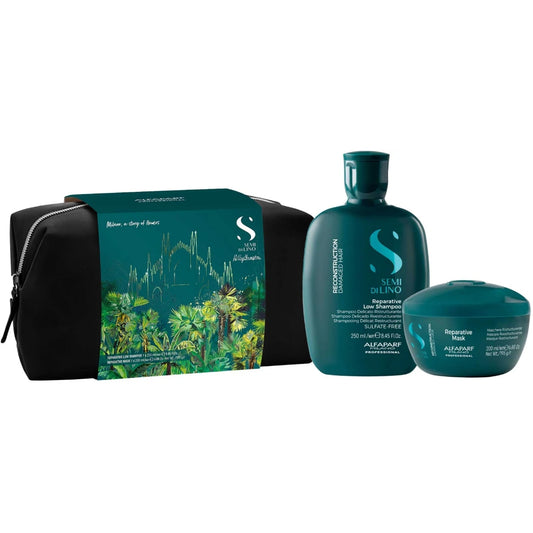 Alfaparf Milano Semi Di Lino Reparative Reconstruction Holiday Gift Set