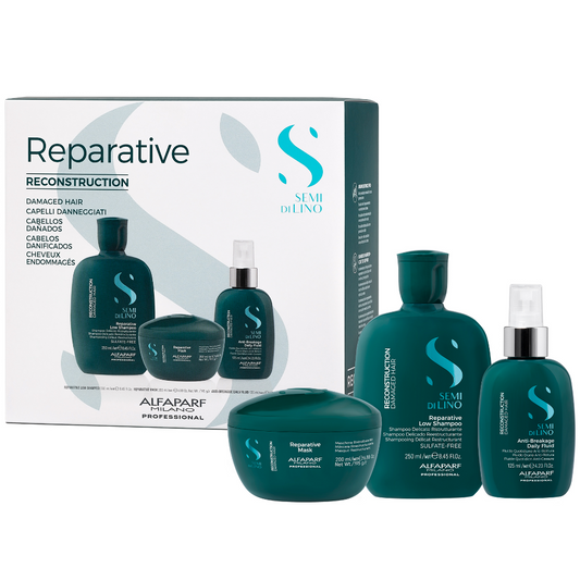 Alfaparf Milano Semi Di Lino Reparative Reconstruction Holiday Gift Set