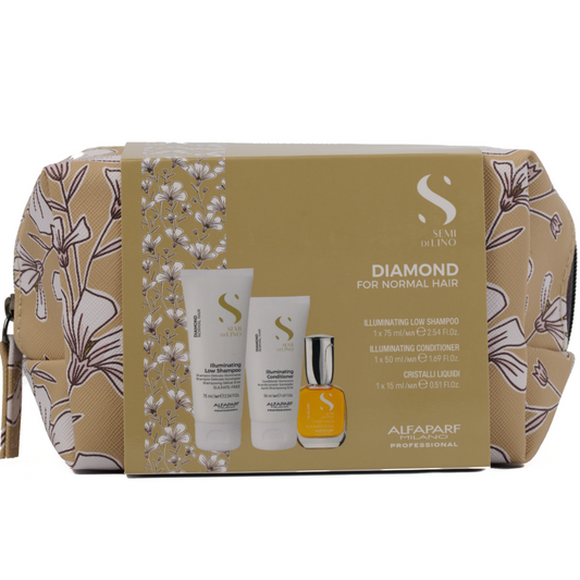 Alfaparf Milano Semi Di Lino Diamond Illuminating Holiday Mini Set