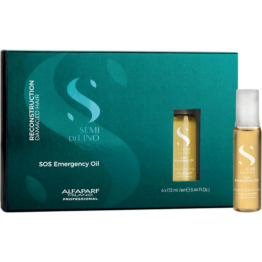 Alfaparf Milano Semi Di Lino Reconstruction SOS Emergency Oil 6 x 13ml