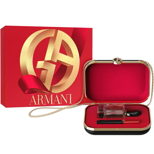 Giorgio Armani Si Eau De Parfum & Lipstick Gift Set 50ml