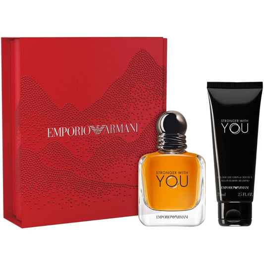 Emporio Armani Stronger With You For Him Eau De Toilette Gift Set 50ml