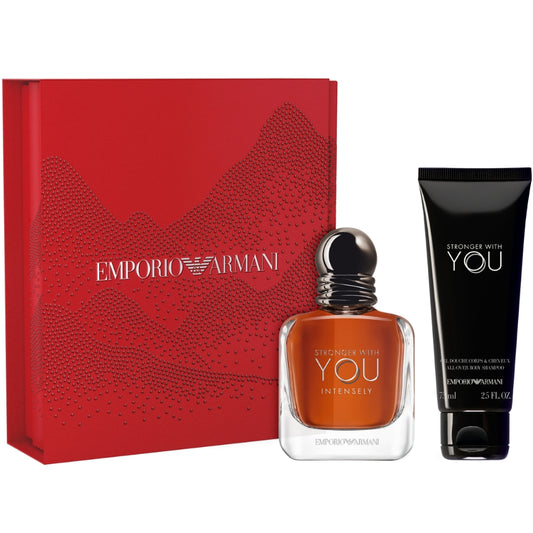 Emporio Armani Stronger With You Intensely Men's Eau De Parfum Gift Set 50ml