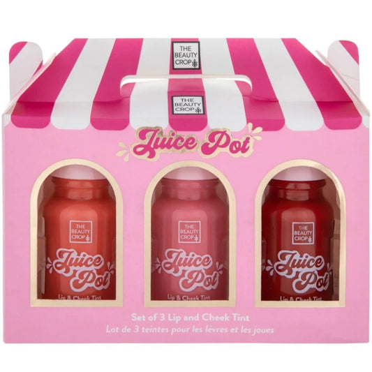 The Beauty Crop Juice Pot Lip & Cheek Tint Set 3 x 10ml