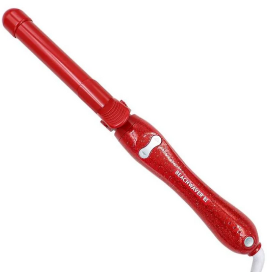 Beachwaver B1 Rotating Curling Iron Glitter Red