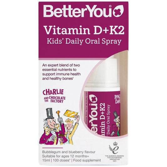 BetterYou D3000+K2 Vitamin D+K2 Daily Oral Spray 12ml