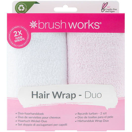 Brushworks Hair Towel Wrap Pack of 2