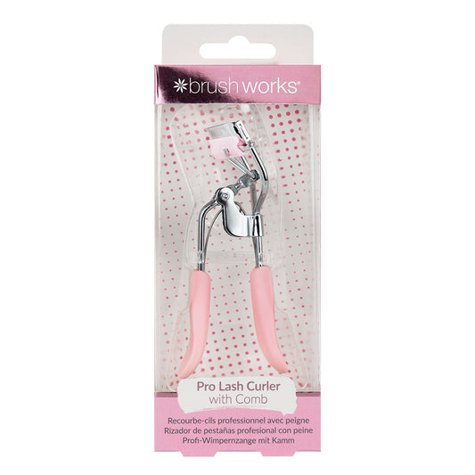 Brushworks Baby Pink Pro Lash Curler & Comb