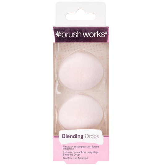 Brushworks Blending Drops Makeup Sponge Duo Pack