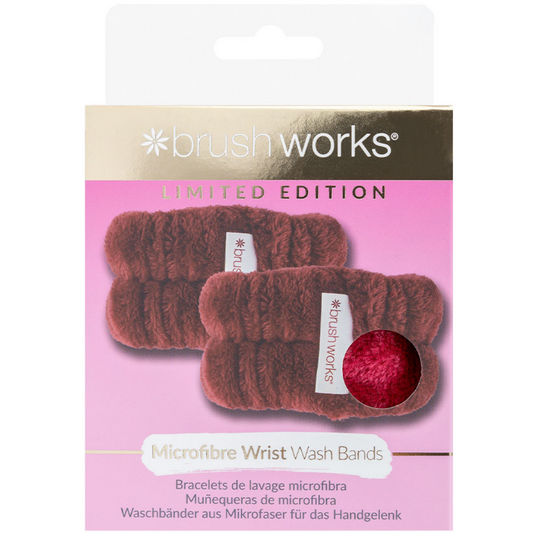 Brushworks Limited Edition Microfibre Wrist Bands Pack of 2