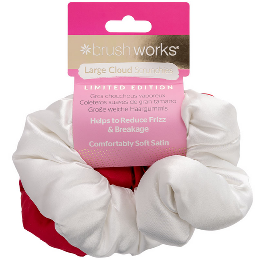 Brushworks Limited Edition Large Cloud Scrunchies Pack of 2