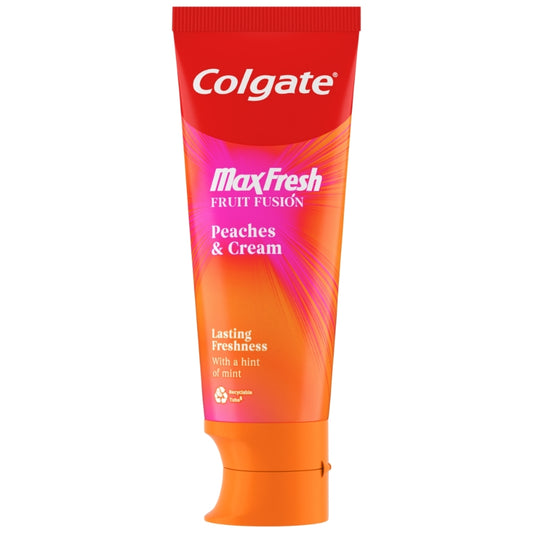 Colgate Max Fresh Fruit Infusion Peaches & Cream Toothpaste 75ml