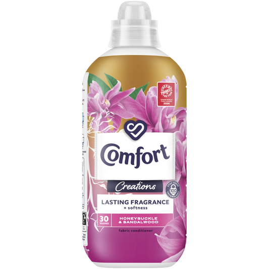 Comfort Creations Honeysuckle & Sandalwood Fabric Conditioner 30 Washes 900ml