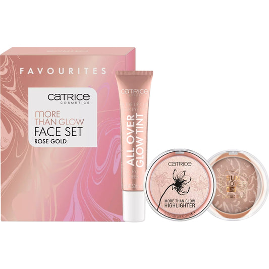 Catrice Cosmetics More Than Glow 3 Piece Face Set Rose Gold