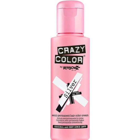 Crazy Colour Silver Hair Dye 100ml