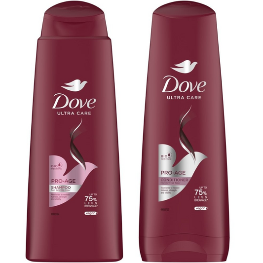 Dove Ultra Care Pro Age Shampoo 400ml & Conditioner 350ml Twin