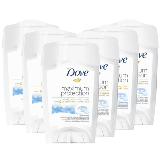 Dove Maximum Protection Original Clean Anti-Perspirant Deodorant Stick Multipack 6 x 45ml