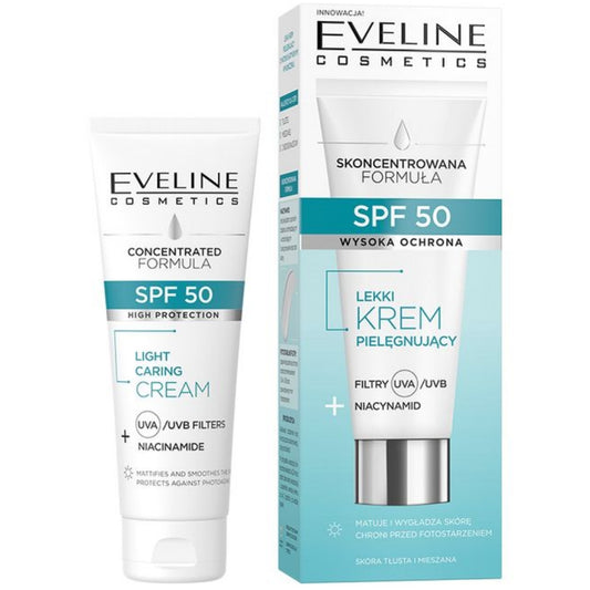 Eveline Cosmetics Niacinamide Light Caring Cream SPF50 30ml