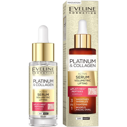 Eveline Cosmetics Platinum & Collagen 7% Complex Active Volumetic Lifting Serum 30ml