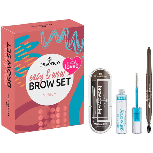 Essence Easy & Wow 3 Piece Brow Set Medium