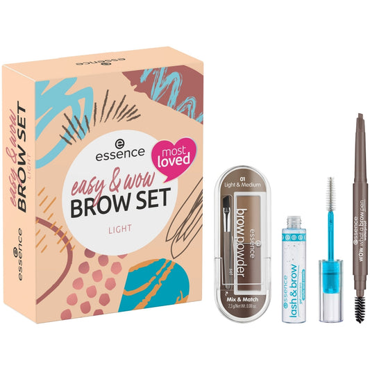 Essence Easy & Wow 3 Piece Brow Set Light