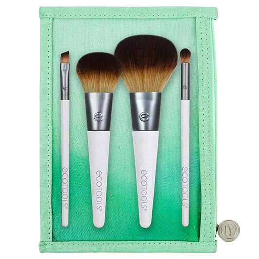 EcoTools On-The-Go 3 Piece Face & Eye Makeup Style Brush Set