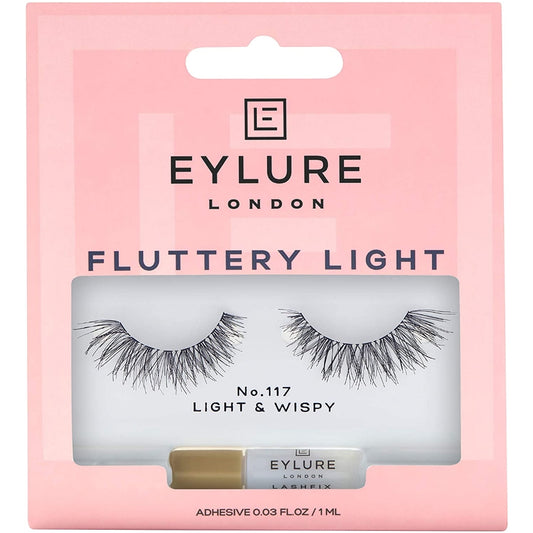 Eylure Fluttery Light 117 Light & Wispy Strip Lashes Black