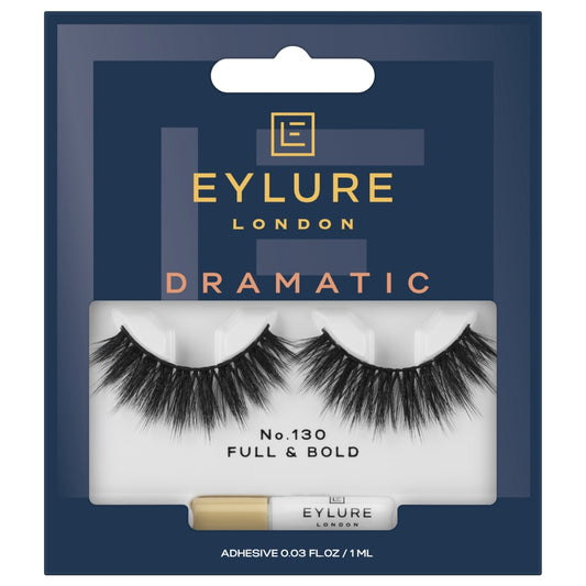 Eylure Dramatic 130 Full & Bold Strip Lashes Black Twin Pack