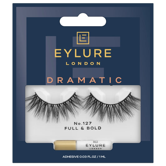 Eylure Dramatic 127 Full & Bold Strip Lashes Black Twin Pack