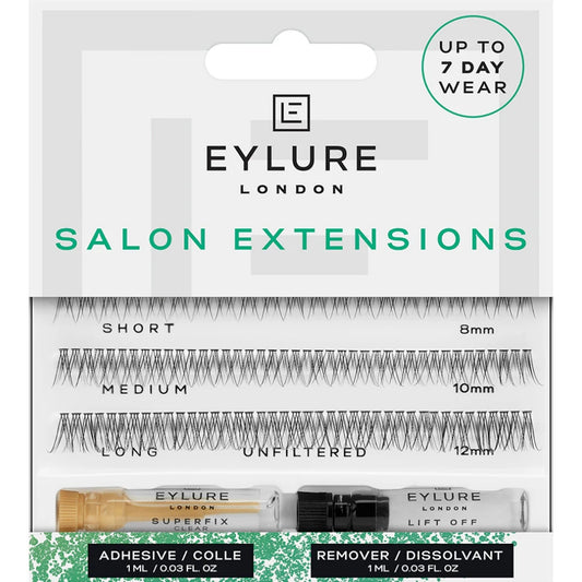 Eylure Salon Extensions Individual Lashes Unfiltered Black