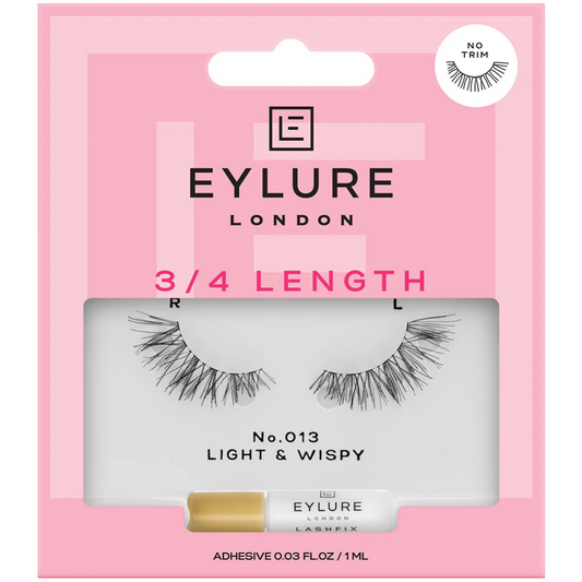 Eylure 3/4 Length 013 Light & Wispy Strip Lashes Black