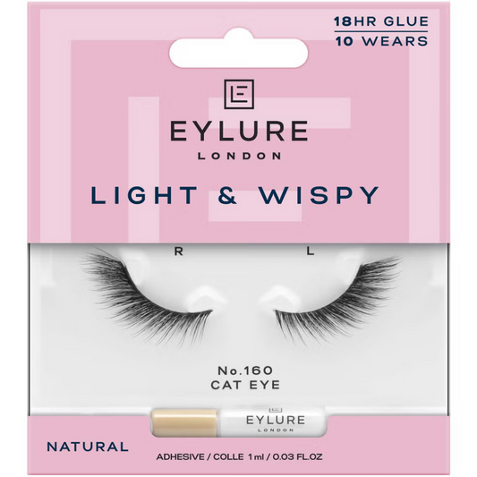 Eylure Light & Wispy 160 Natural Strip Lashes Black