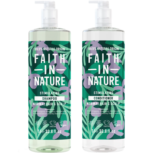 Faith In Nature Rosemary Shampoo & Conditioner Twin 2 x 1000ml