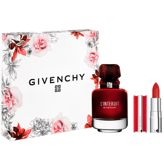 Givenchy L'Interdit Rouge Eau De Parfum & Lipstick Gift Set 50ml