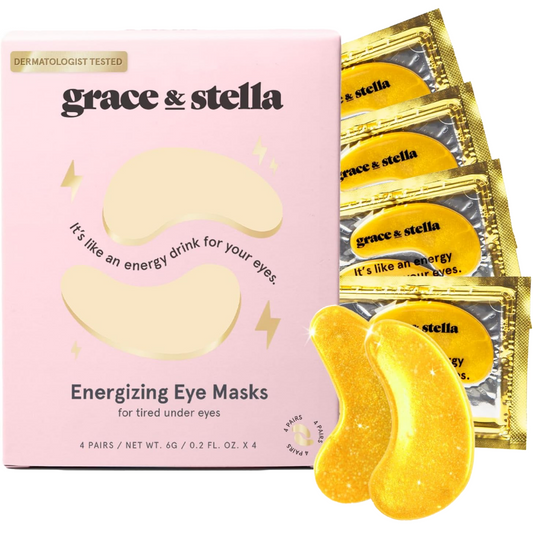 Grace & Stella Energising Gold Under Eye Masks Pack of 4