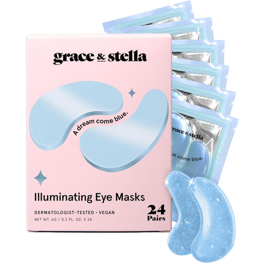 Grace & Stella Illuminating Blue Under Eye Masks Pack of 24