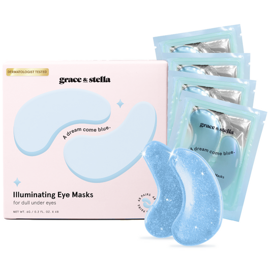 Grace & Stella Illuminating Blue Under Eye Masks Pack of 48