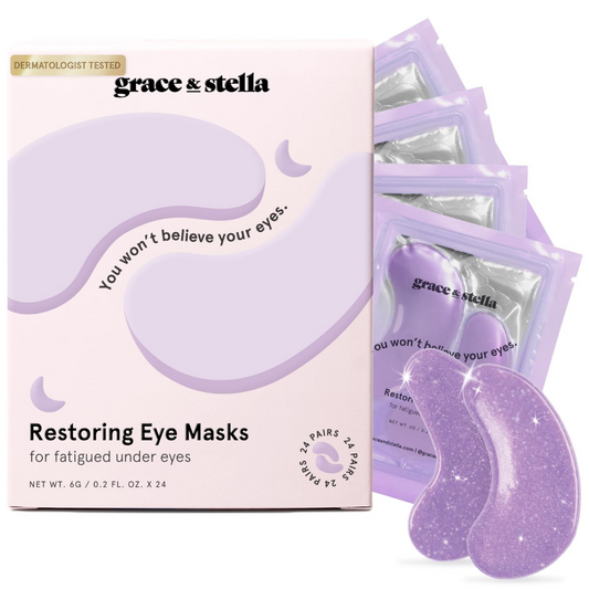 Grace & Stella Restoring Purple Under Eye Masks Pack of 24