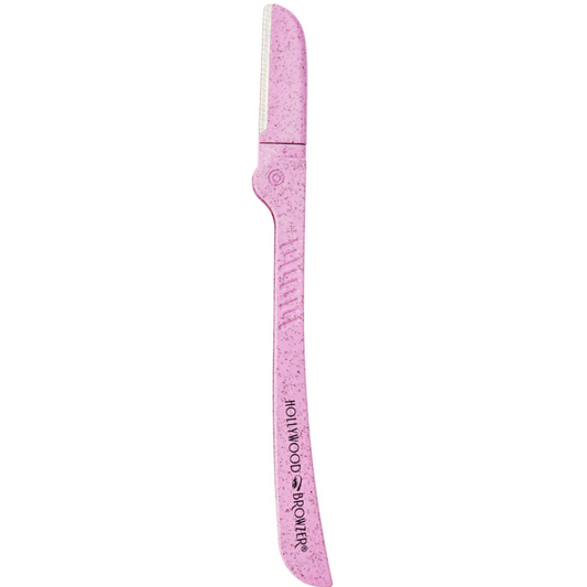 Hollywood Browzer Single Browzer Hair Removal & Dermaplaning Tool Rose Quartz