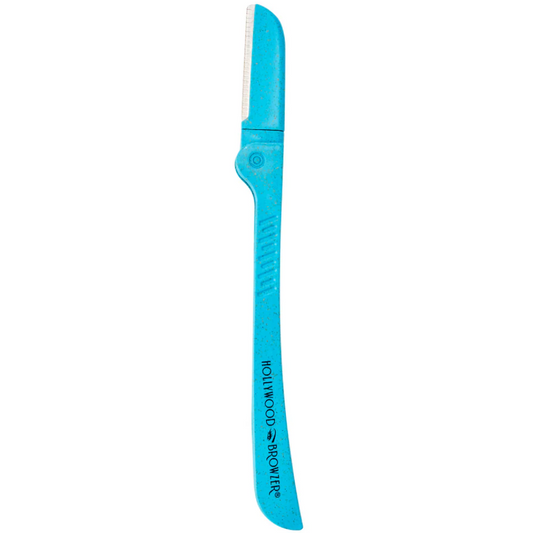 Hollywood Browzer Single Browzer Hair Removal & Dermaplaning Tool Blue Opal