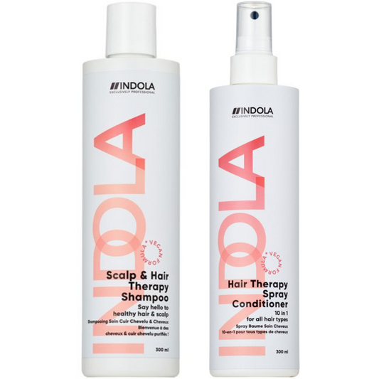 Indola Scalp & Hair Therapy Shampoo & Spray Conditioner Twin 2 x 300ml