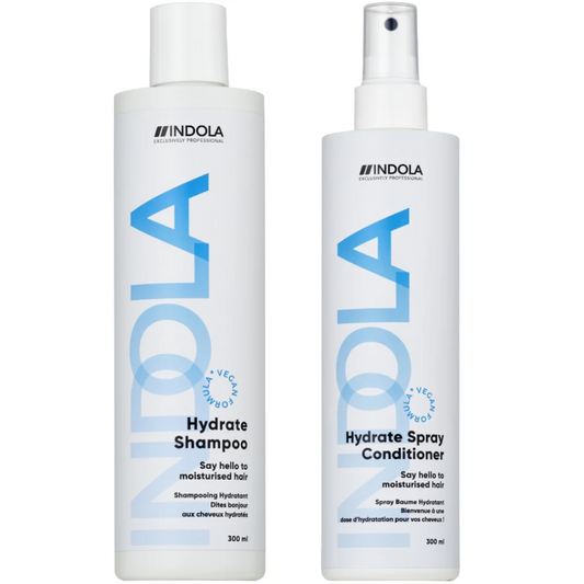 Indola Hydrate Shampoo & Spray Conditioner Twin 2 x 300ml