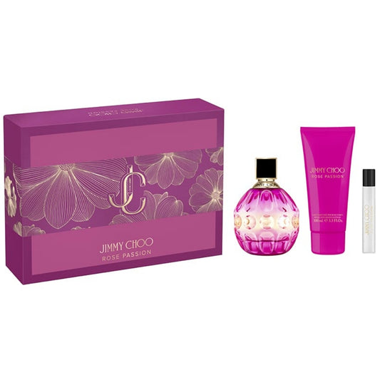 Jimmy Choo Rose Passion Eau De Parfum Gift Set 100ml