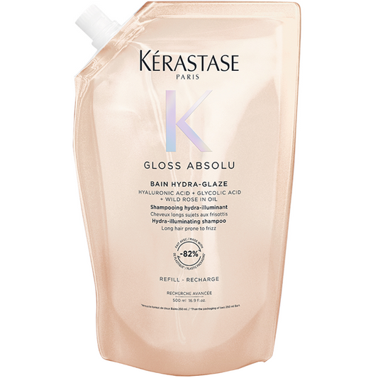 Kérastase Gloss Absolu Bain Hydra-Glaze Hydra-Illuminating Shampoo Refill Pouch 500ml