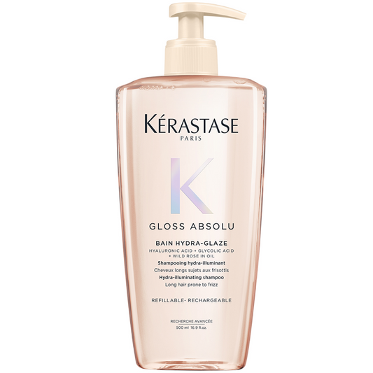 Kérastase Gloss Absolu Bain Hydra-Glaze Hydra-Illuminating Shampoo Refillable Bottle 500ml