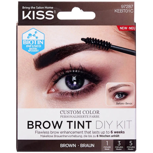 Kiss Biotin-Infused Custom Colour Brow Tint DIY Kit Brown