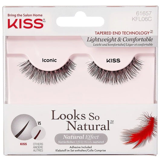 Kiss Looks So Natural Collection Natural Strip Lashes Iconic Black