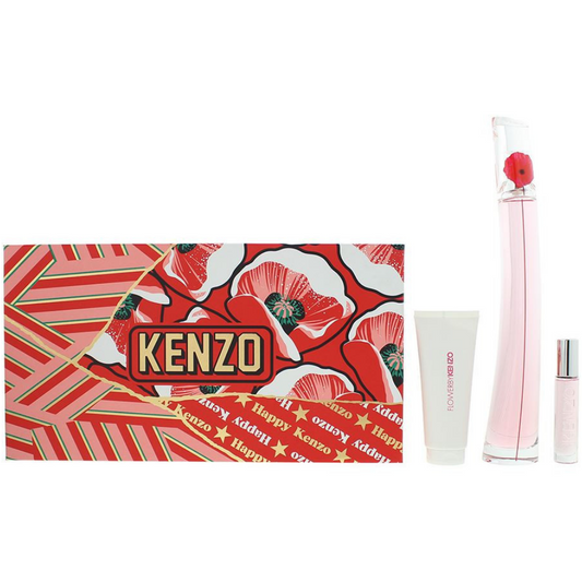 Kenzo Flower Poppy Bouquet Eau De Parfum Gift Set 100ml